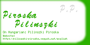 piroska pilinszki business card